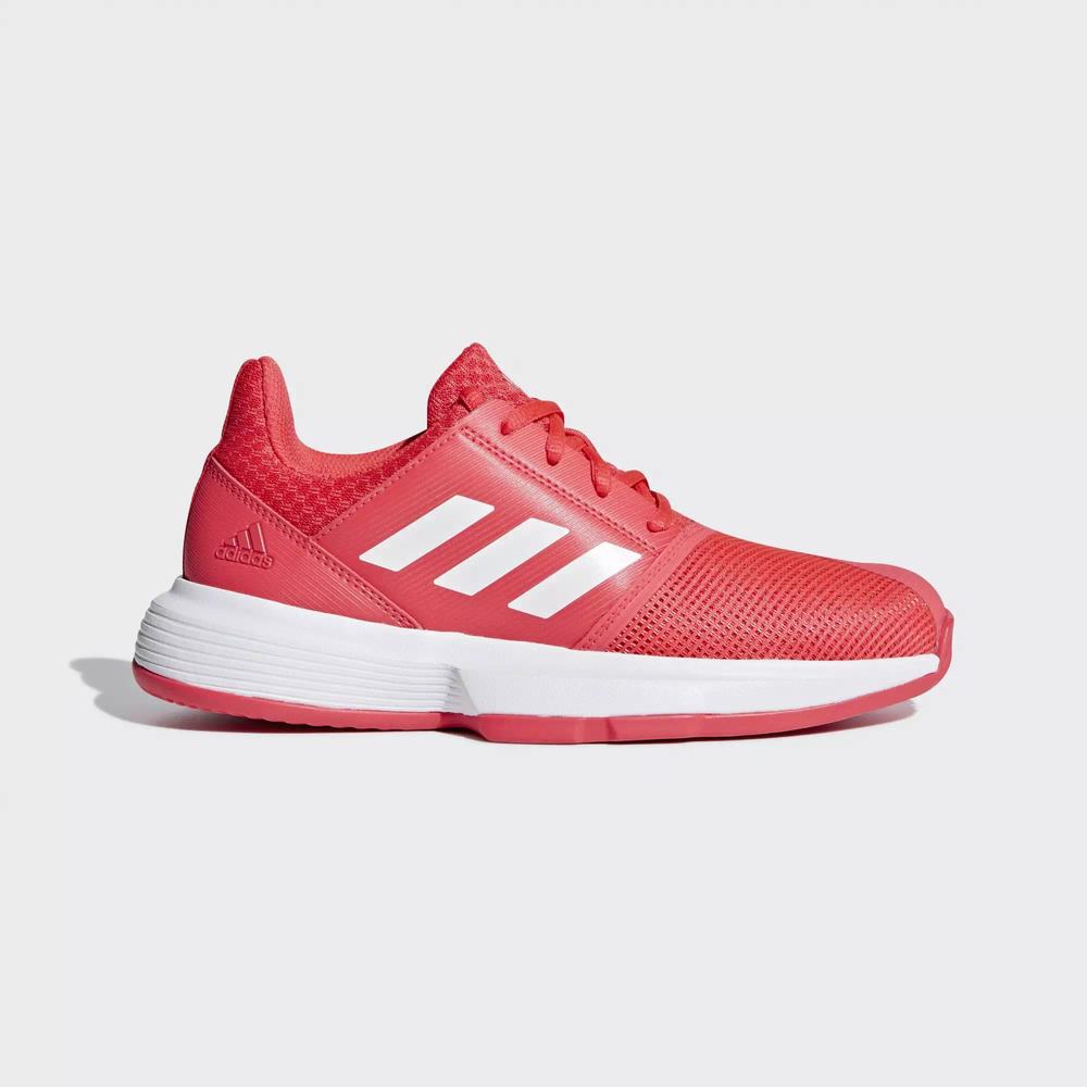 Adidas CourtJam Zapatillas De Tenis Rojos Para Niña (MX-12625)